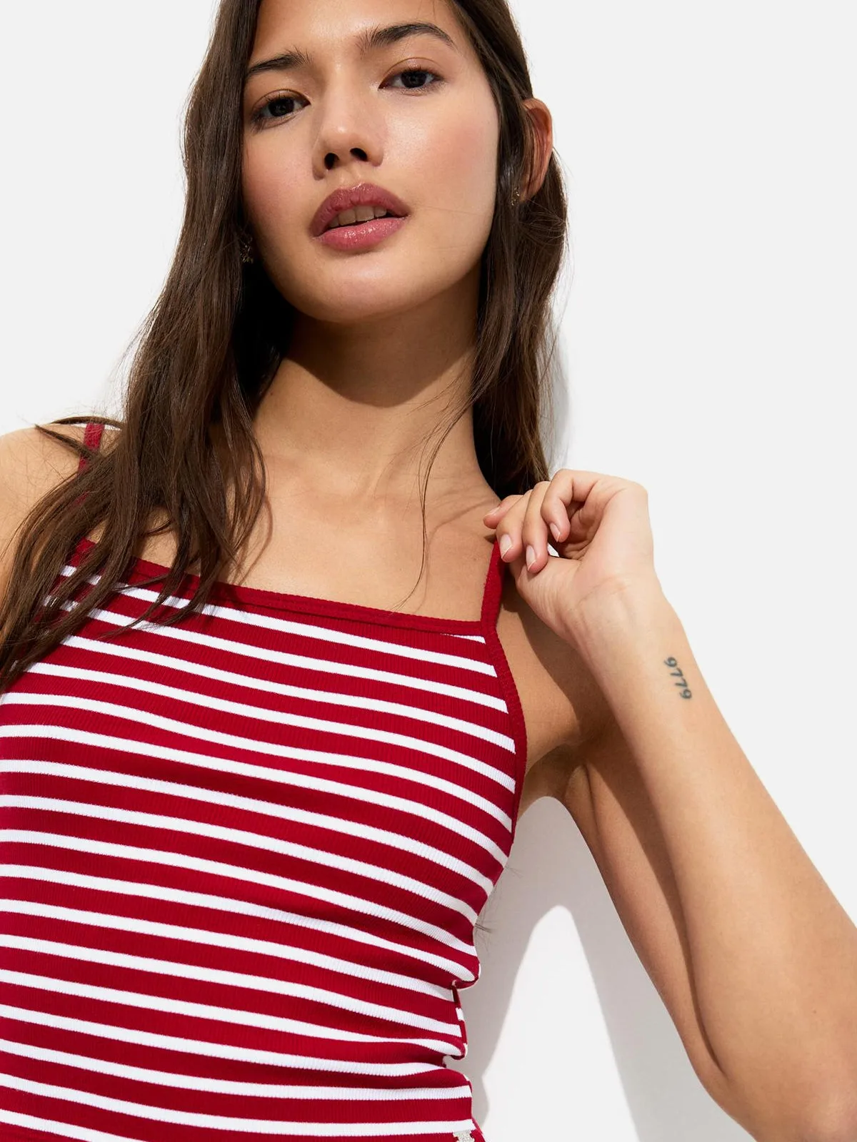 Short Striped Strappy Top — изображение 2
